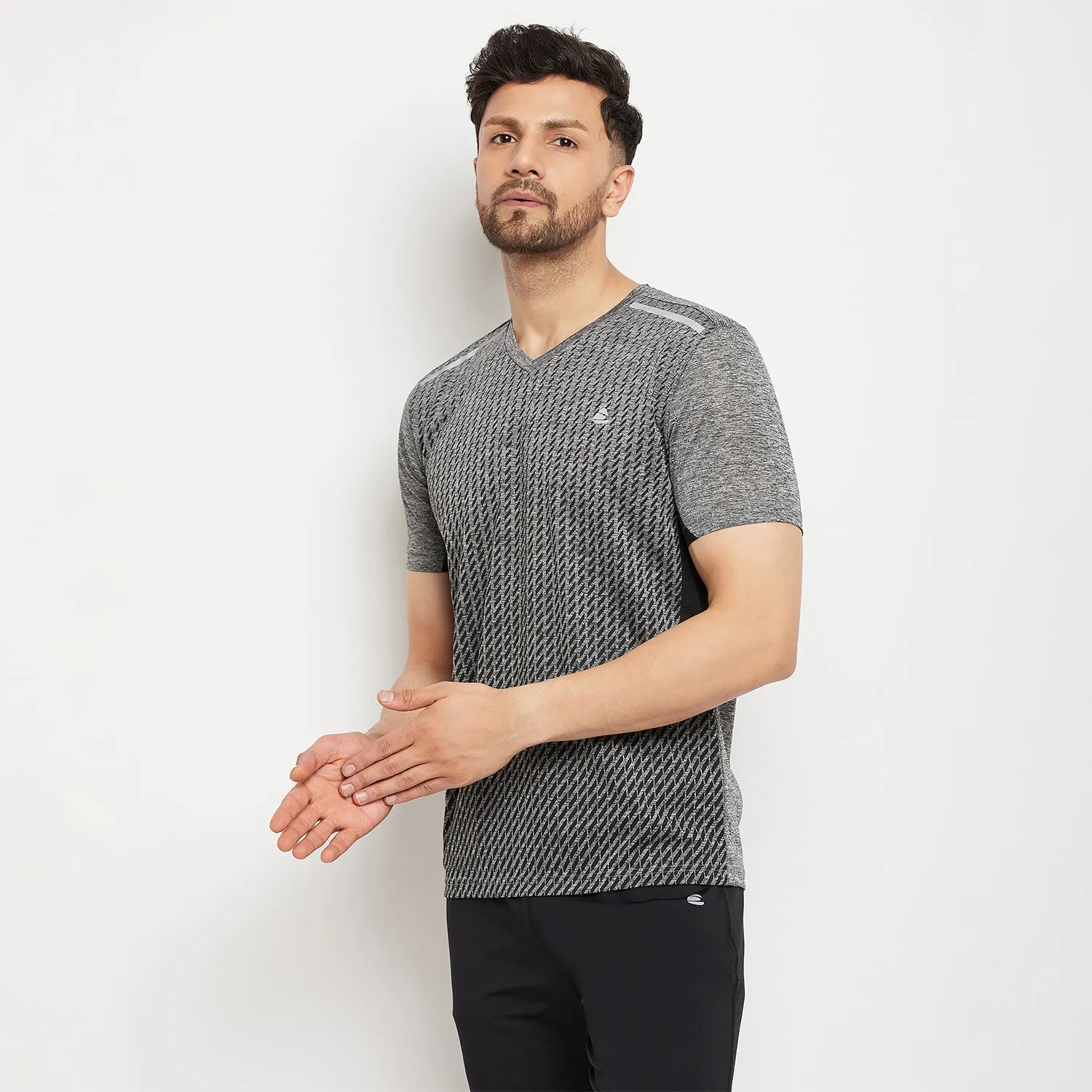 Duke Stardust Men Half Sleeve V Neck Cotton T-shirt (GD1209)