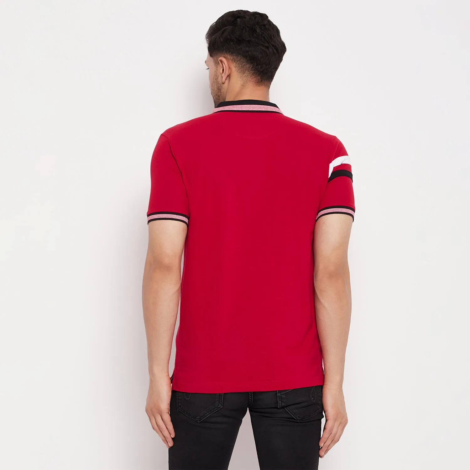 Duke Stardust Men Polo Neck Half Sleeve Cotton T-shirt (LF5892)