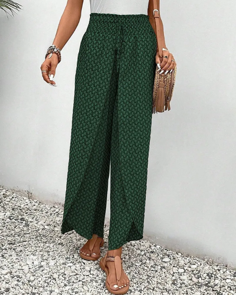 Elegant women's fabric trousers