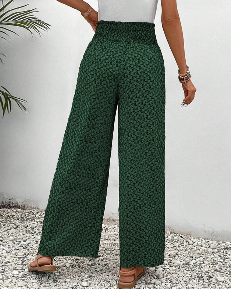 Elegant women's fabric trousers