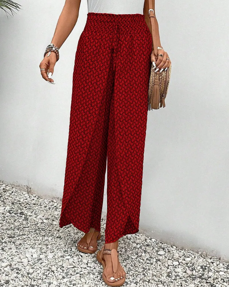 Elegant women's fabric trousers