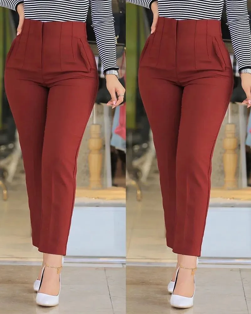 Elonira | Pleat High Waist Pants