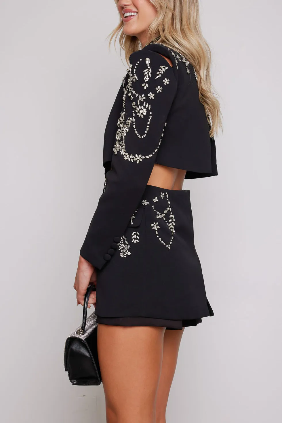Embellished Blazer Dress