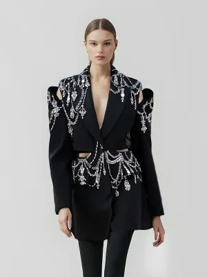 Embellished Blazer Dress