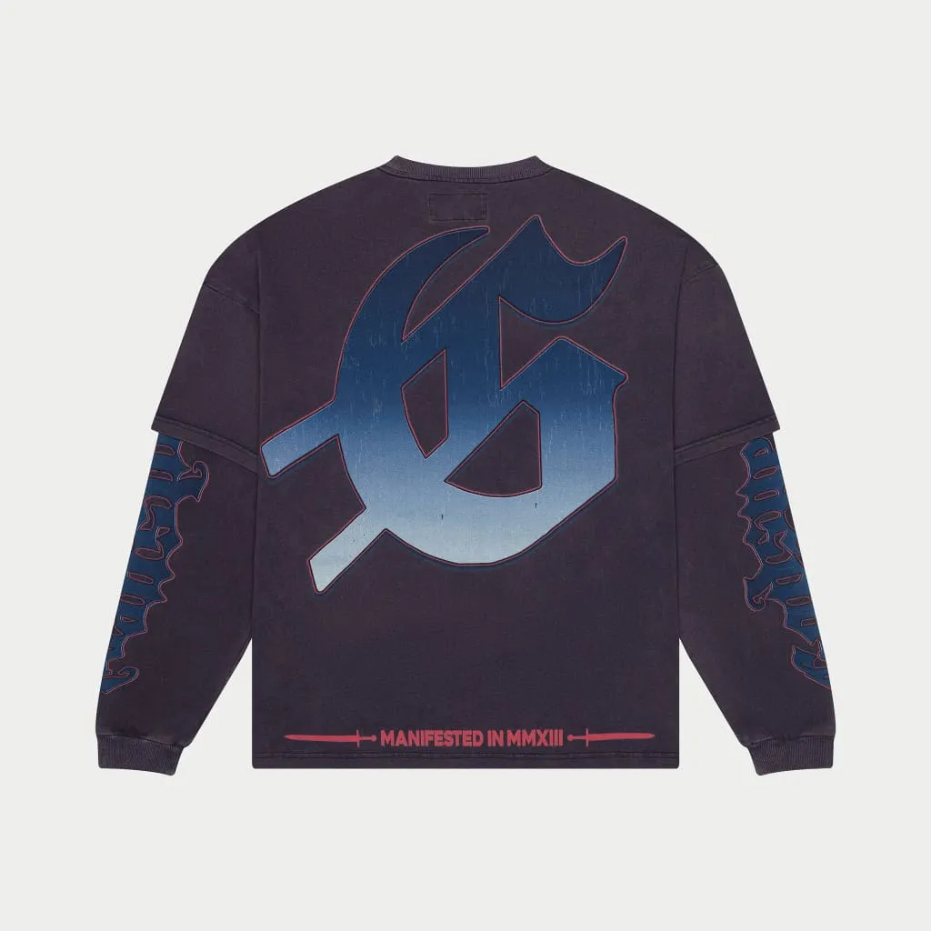 Endzone Dual Layered T-Shirt (Navy Wash)