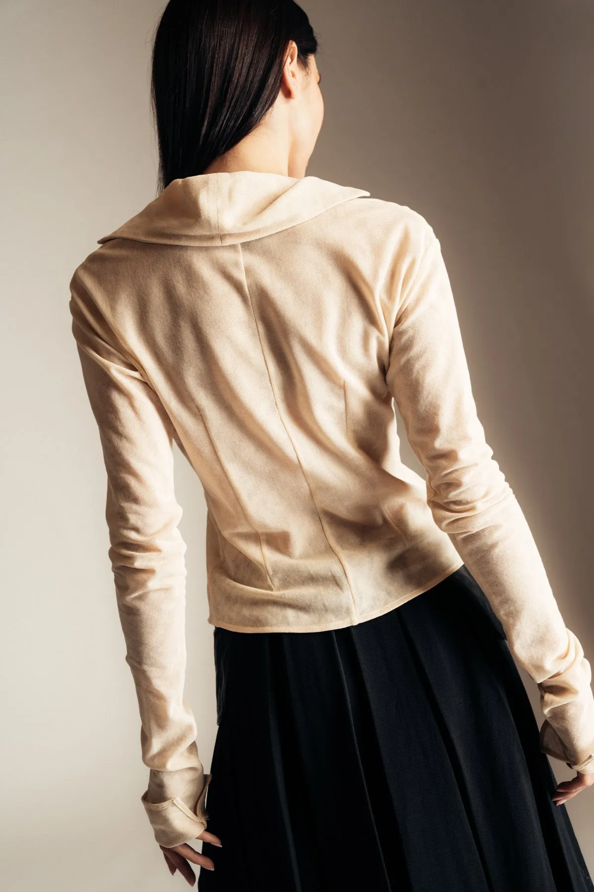 ENFANTS RICHES DÉPRIMÉS | MESH COLLARED SHIRT