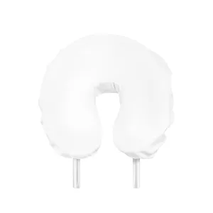 Face Rest Cover - Fitted - Flannel - White - 100% Cotton