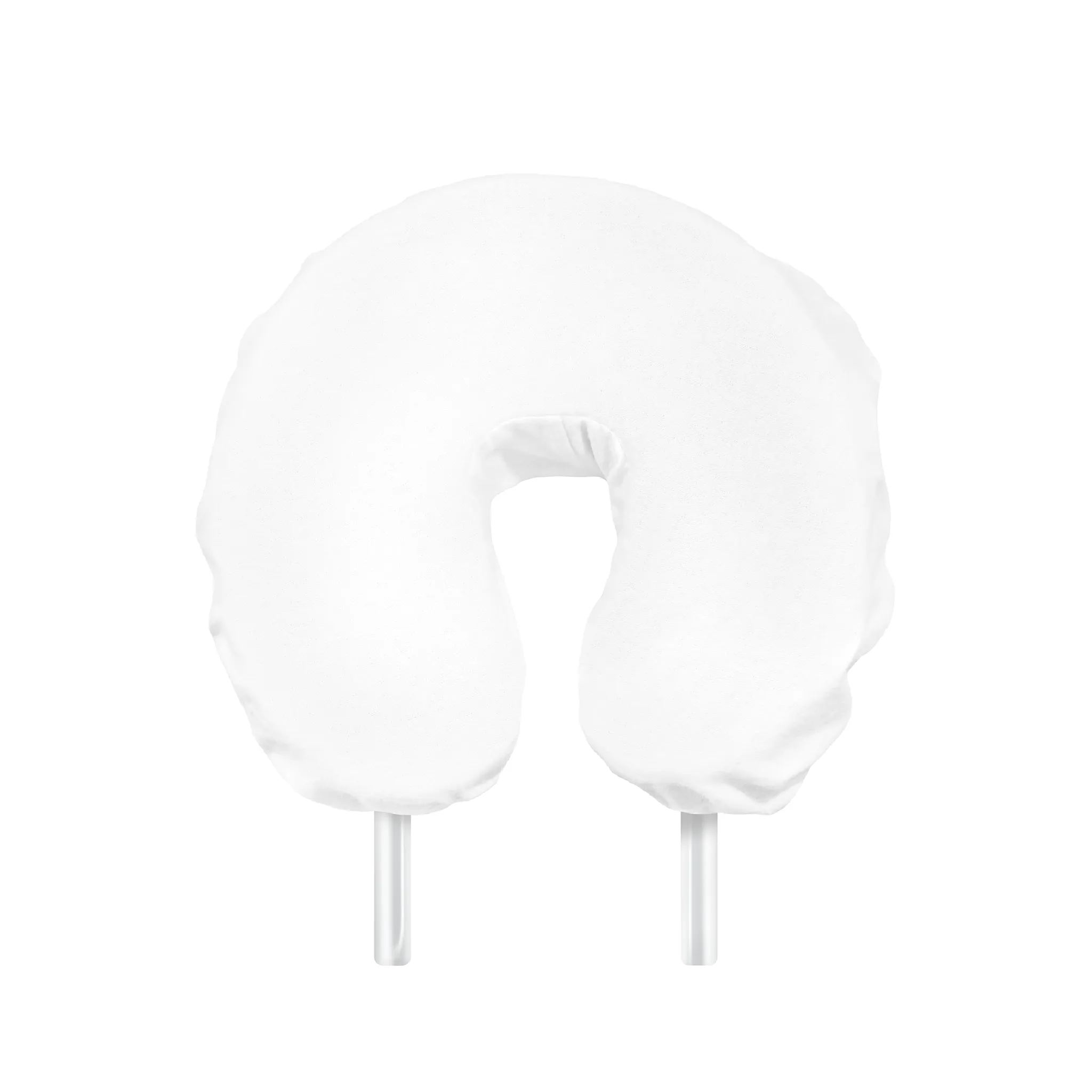 Face Rest Cover - Fitted - Flannel - White - 100% Cotton