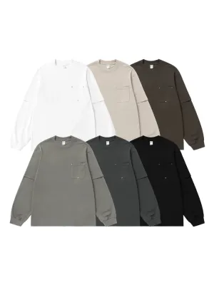 Fake Two-Piece Long-Sleeve Oversized Tshirts