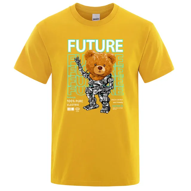 Fashion Pure Electric In Future Teddy Bear T Shirts