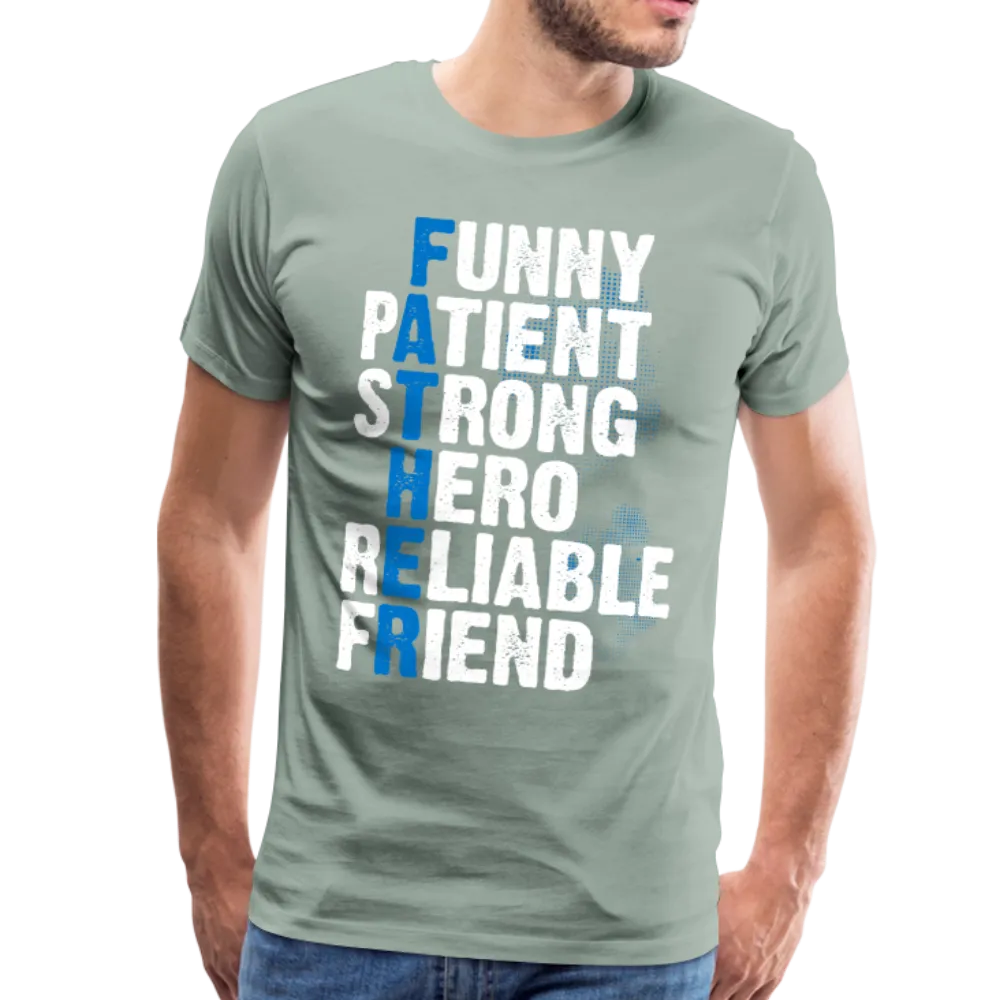 Father Meaning Men's Premium T-Shirt (CK1847)