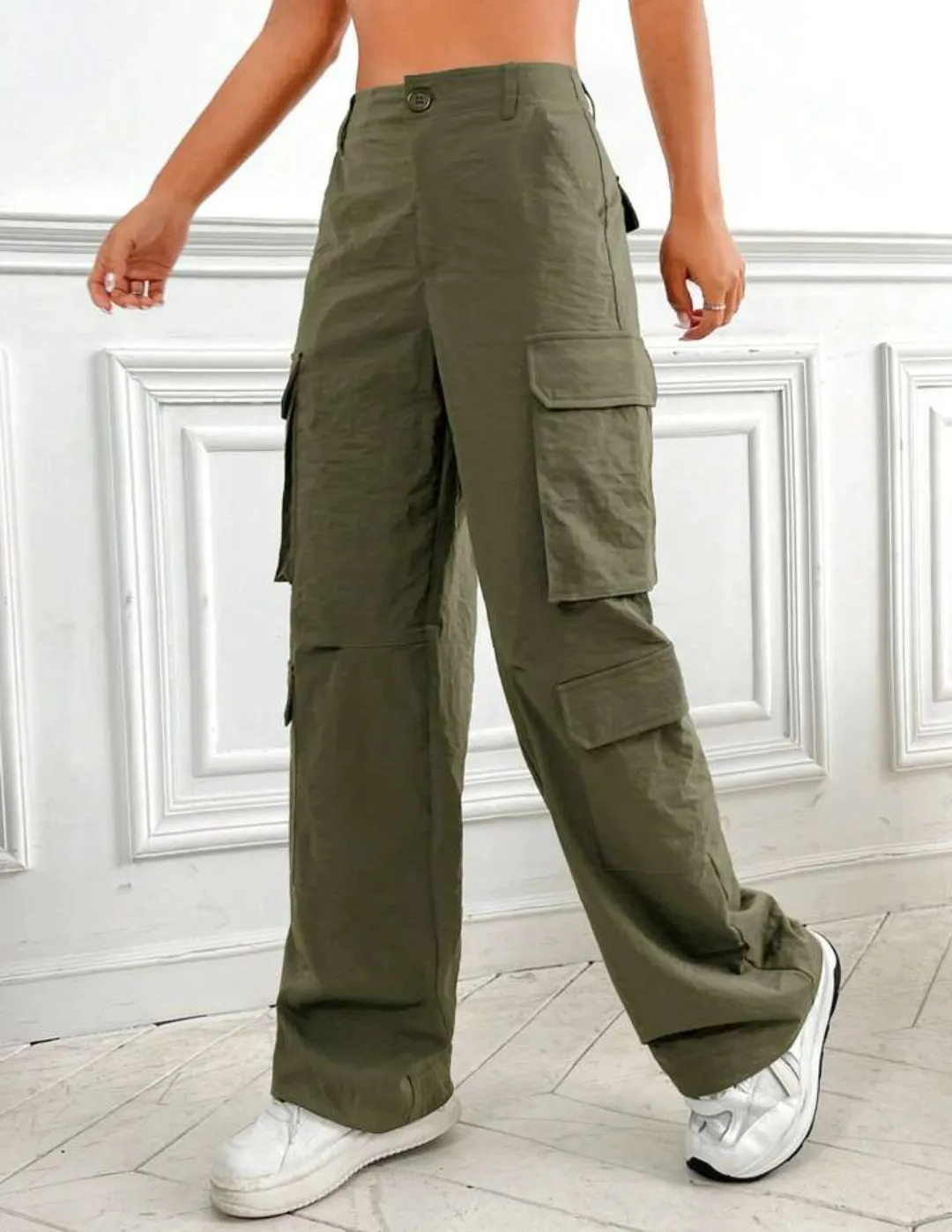 Flap Pocket Side Cargo Pants