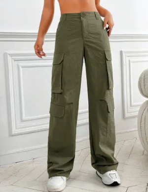 Flap Pocket Side Cargo Pants