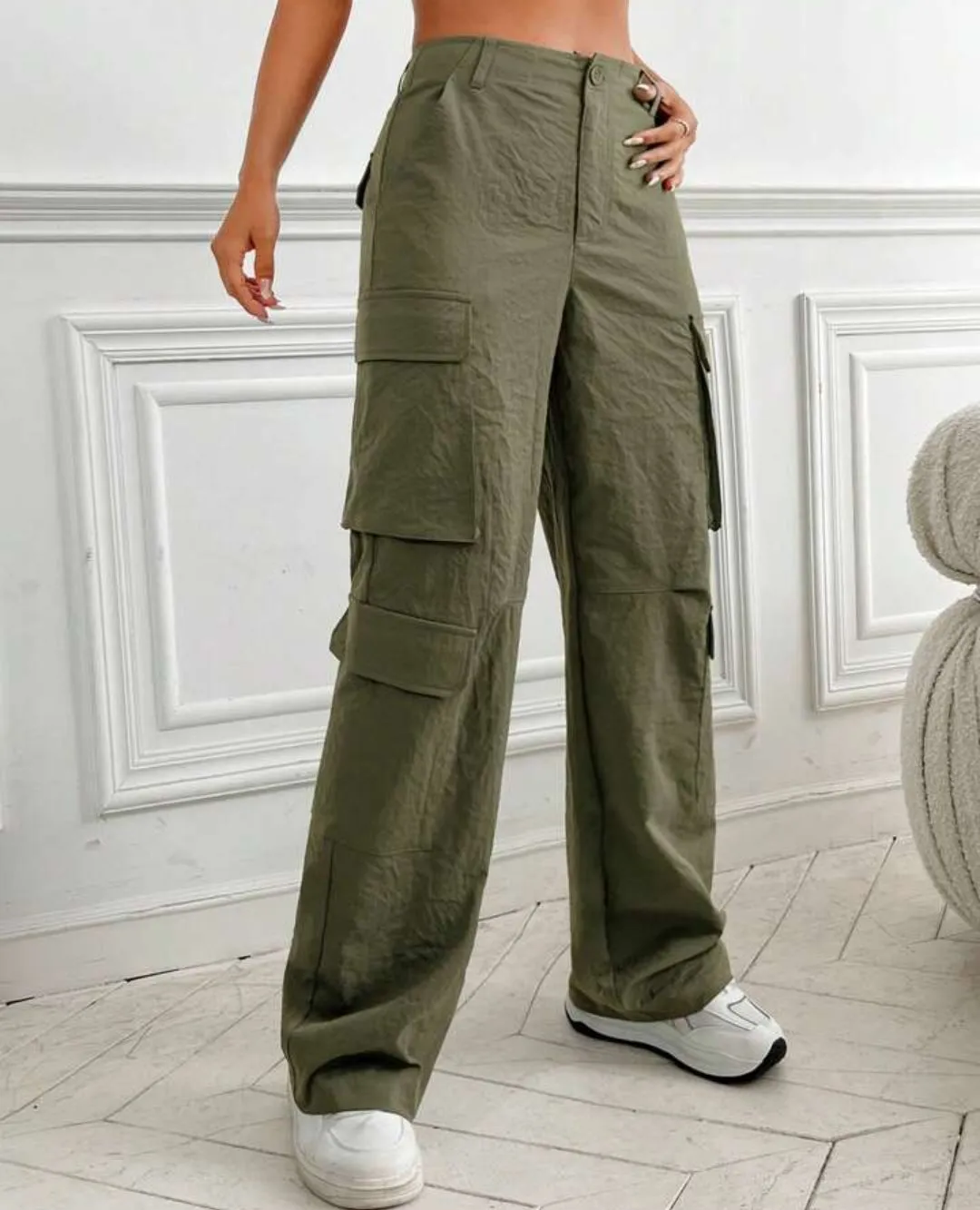 Flap Pocket Side Cargo Pants