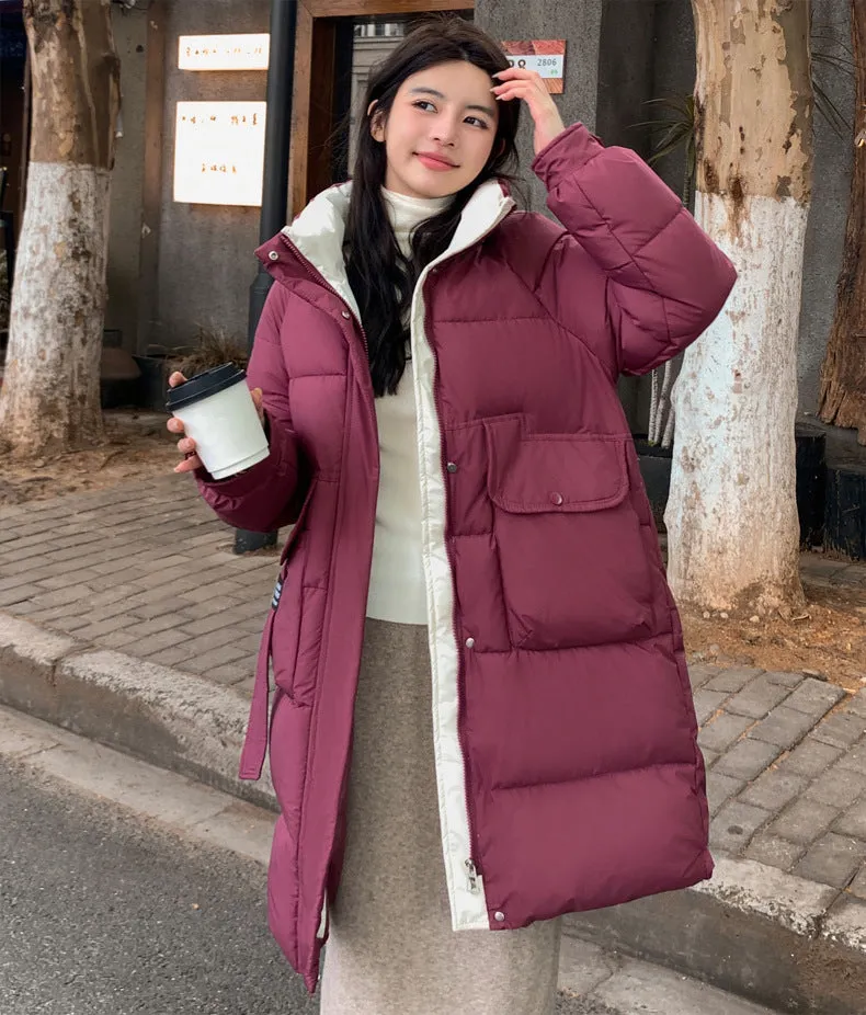 Full-Zip Hooded Relaxed-Fit Quilted Puffer Coat