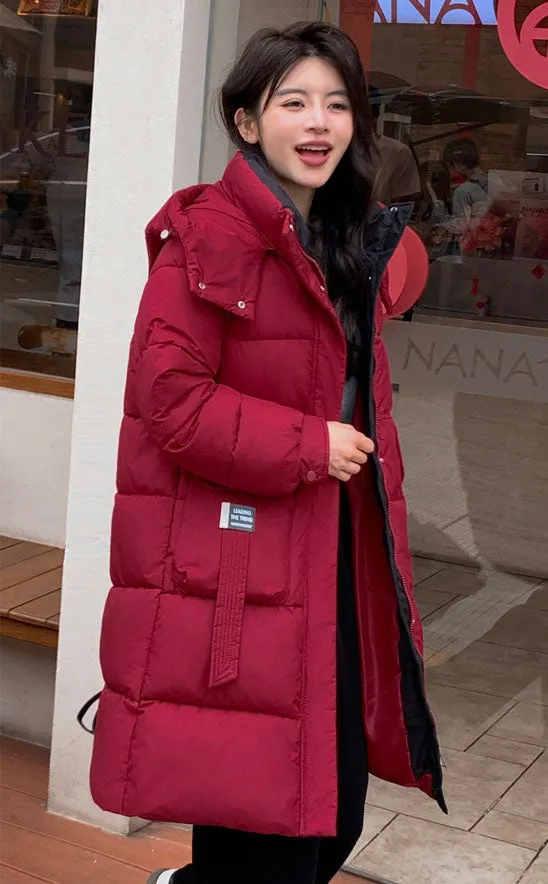 Full-Zip Hooded Relaxed-Fit Quilted Puffer Coat