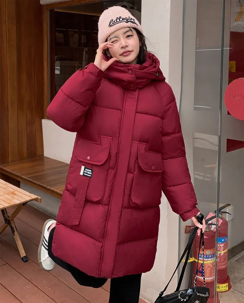 Full-Zip Hooded Relaxed-Fit Quilted Puffer Coat