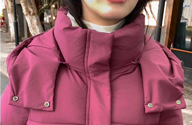 Full-Zip Hooded Relaxed-Fit Quilted Puffer Coat