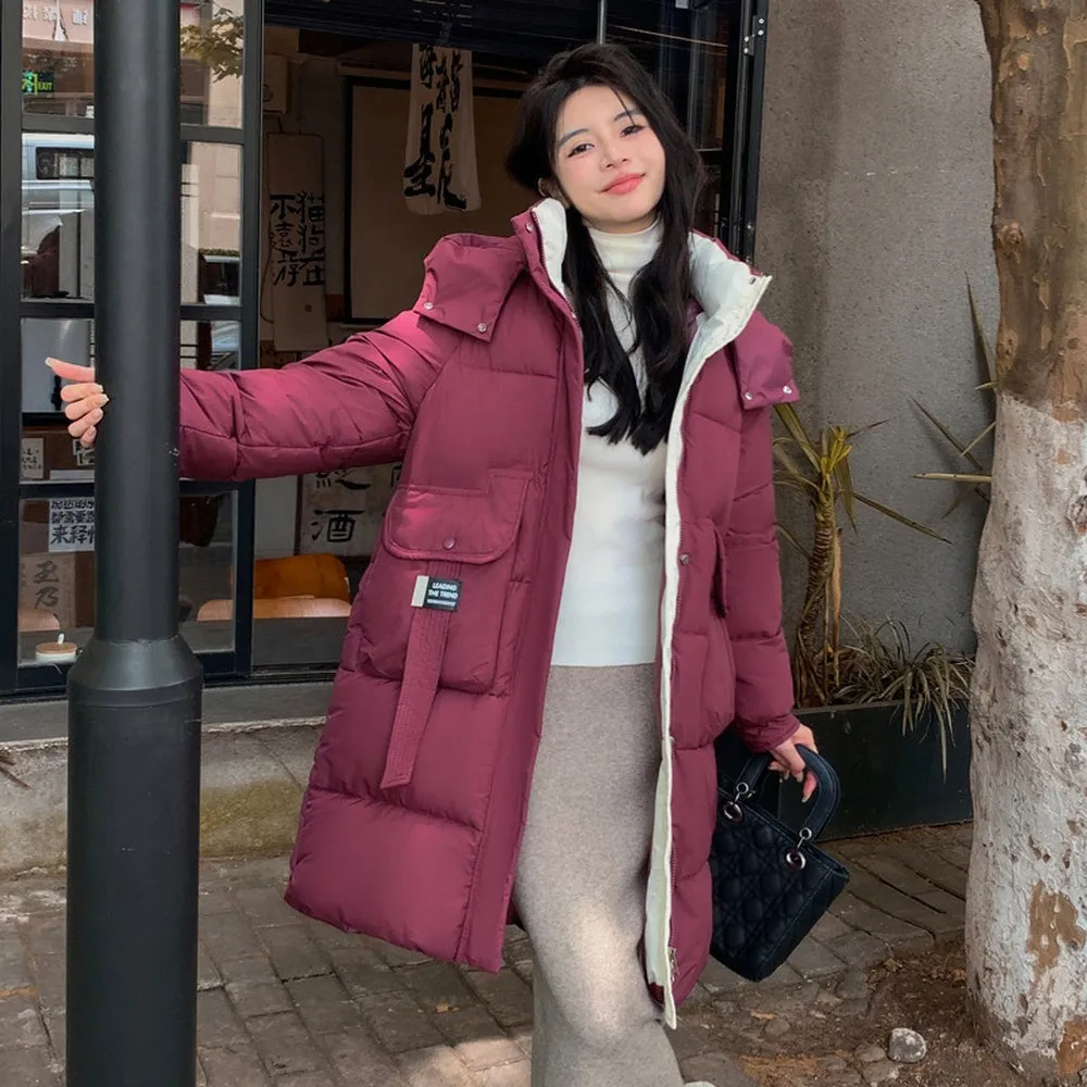 Full-Zip Hooded Relaxed-Fit Quilted Puffer Coat