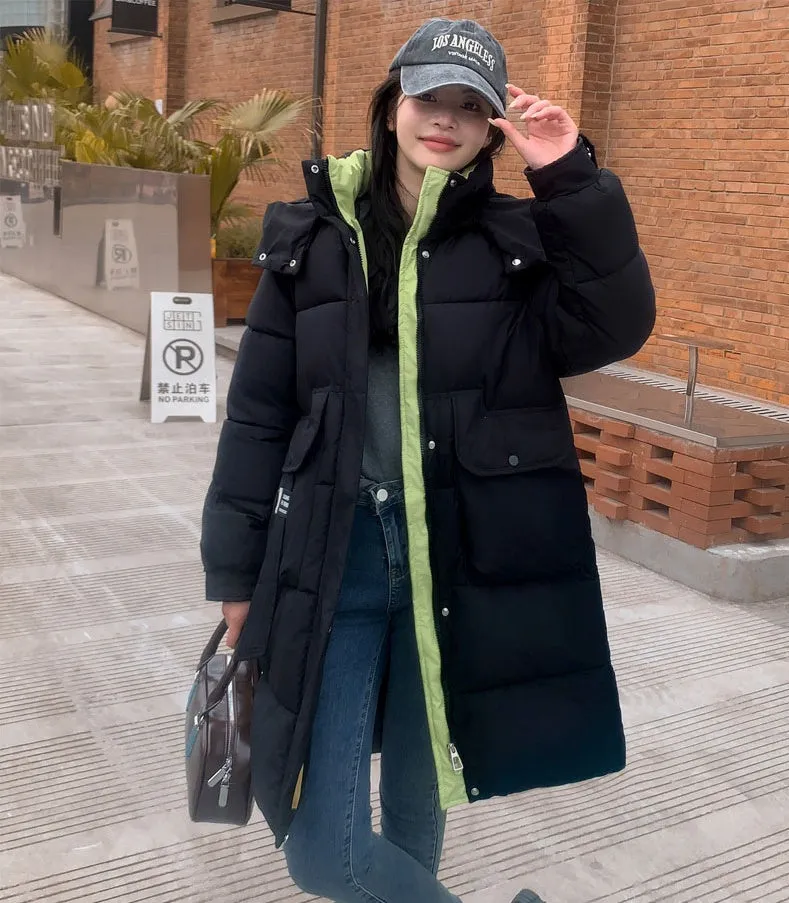 Full-Zip Hooded Relaxed-Fit Quilted Puffer Coat