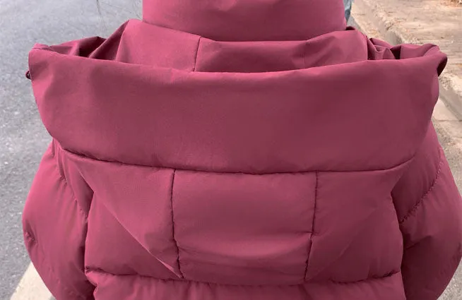 Full-Zip Hooded Relaxed-Fit Quilted Puffer Coat