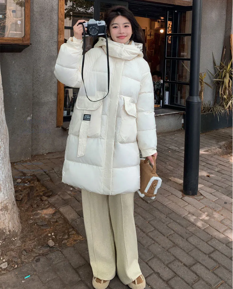 Full-Zip Hooded Relaxed-Fit Quilted Puffer Coat