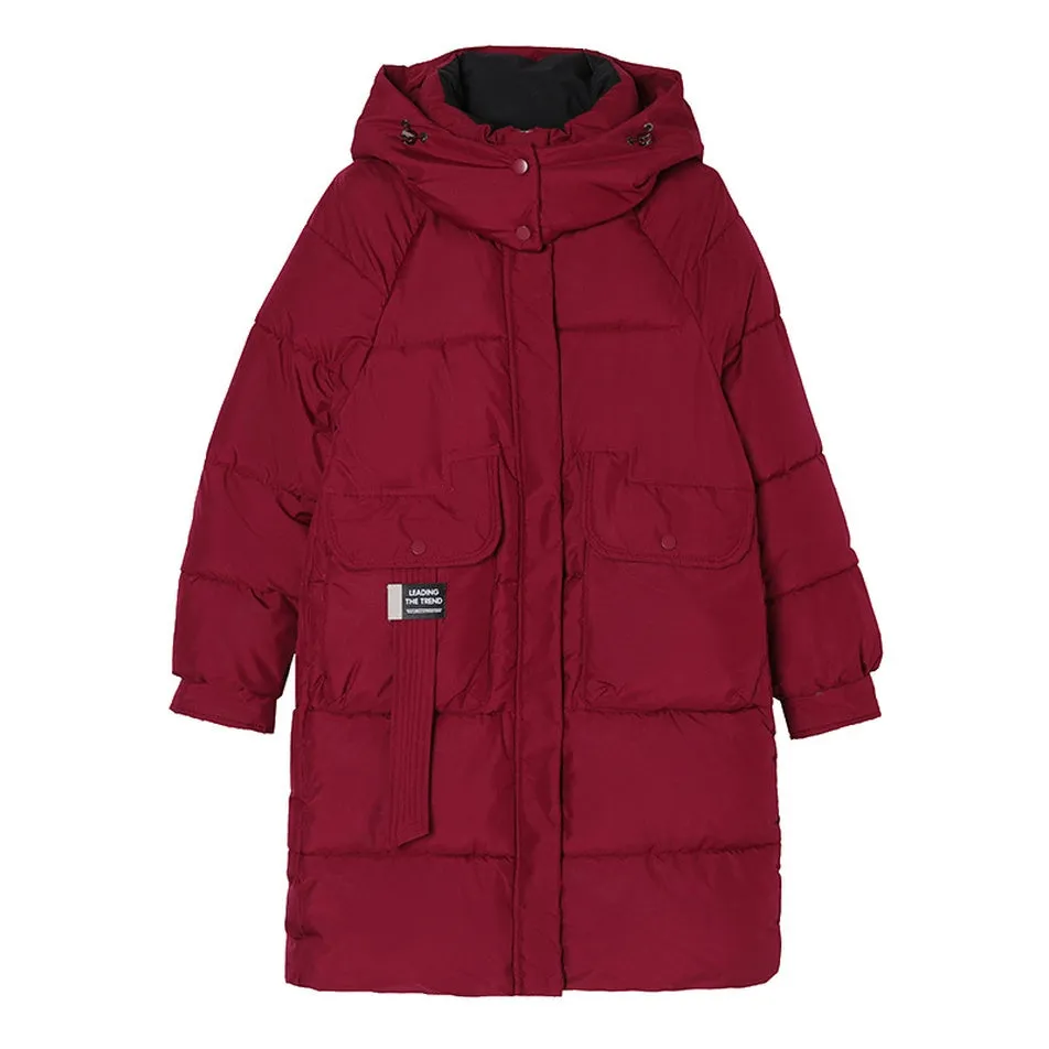 Full-Zip Hooded Relaxed-Fit Quilted Puffer Coat