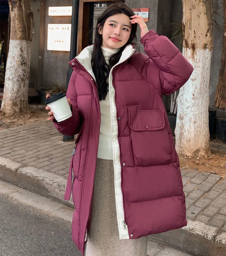 Full-Zip Hooded Relaxed-Fit Quilted Puffer Coat