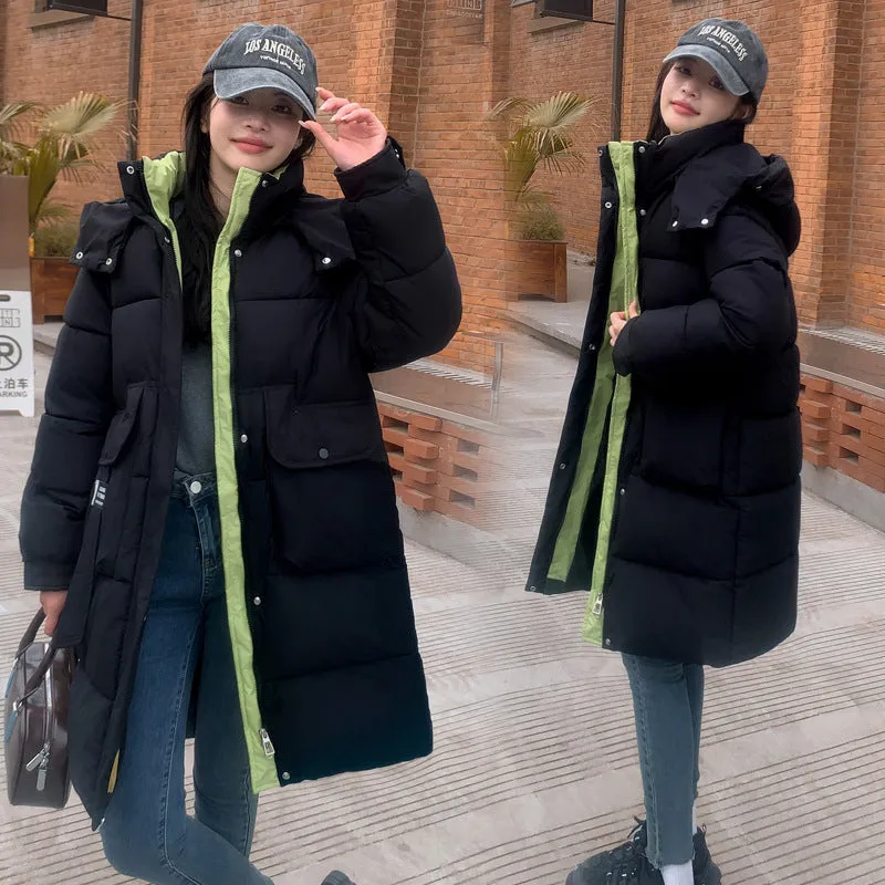 Full-Zip Hooded Relaxed-Fit Quilted Puffer Coat