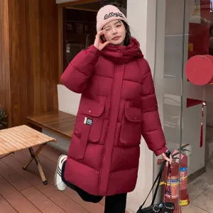Full-Zip Hooded Relaxed-Fit Quilted Puffer Coat