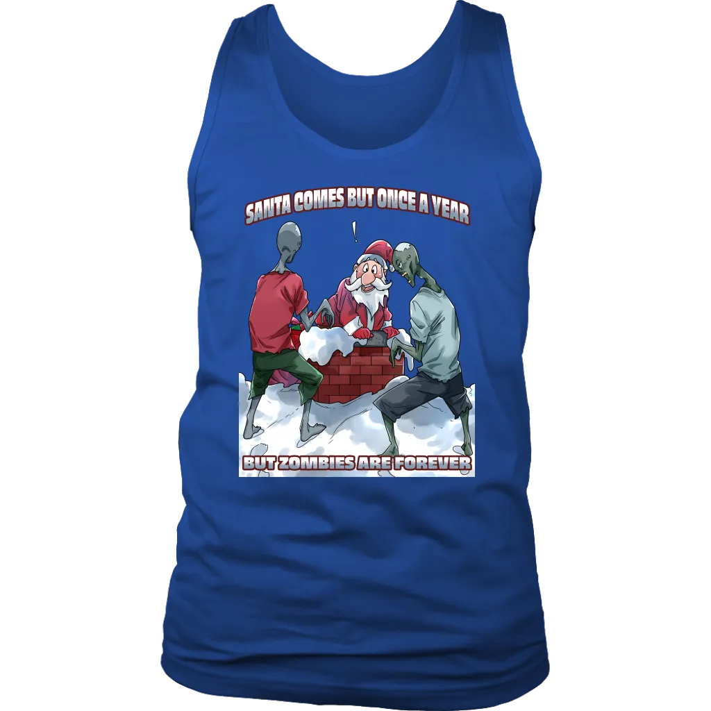 Funny Christmas T-shirt, Santa vs Zombies Shirt, Funny Christmas Hoodie