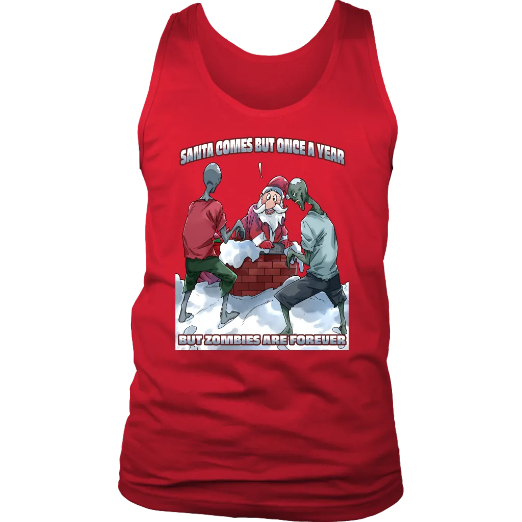 Funny Christmas T-shirt, Santa vs Zombies Shirt, Funny Christmas Hoodie