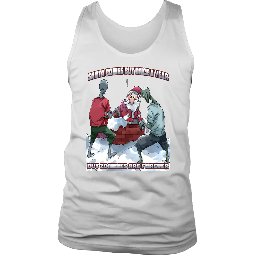 Funny Christmas T-shirt, Santa vs Zombies Shirt, Funny Christmas Hoodie