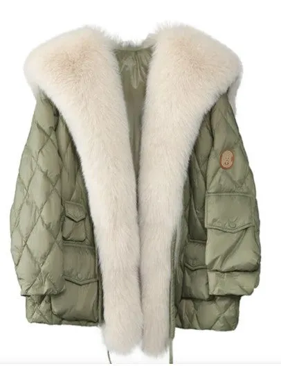 Fur-collared Jacket