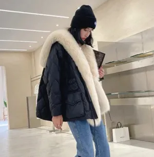 Fur-collared Jacket