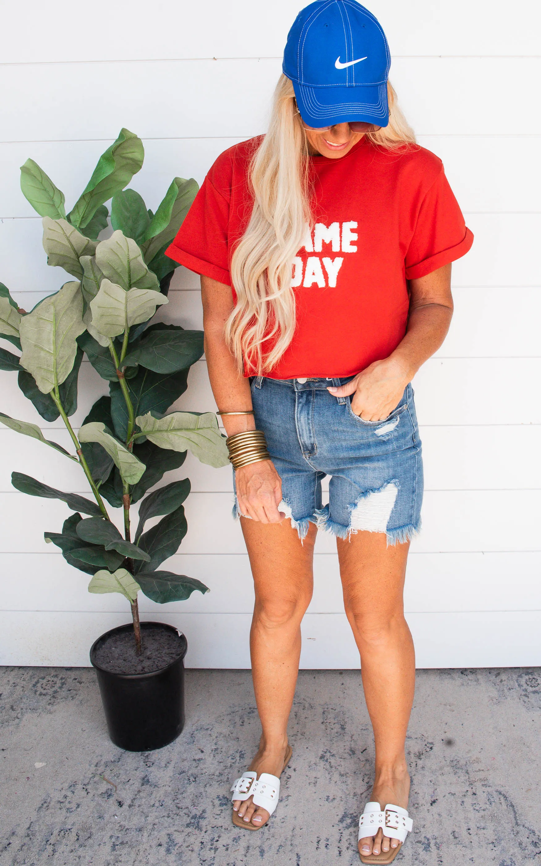 Game Day Flocking Terry T-Shirt - Final Sale