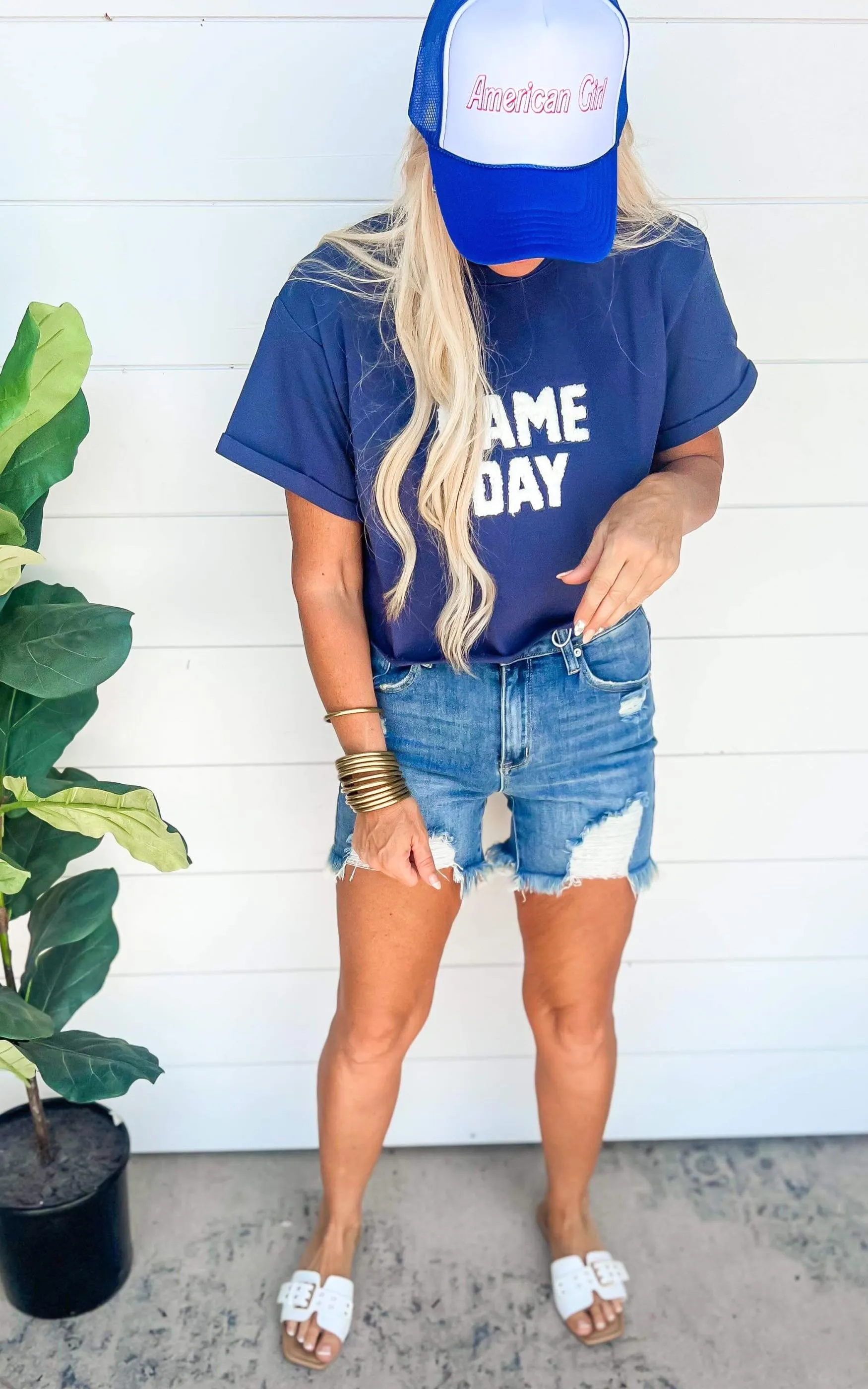 Game Day Flocking Terry T-Shirt - Final Sale