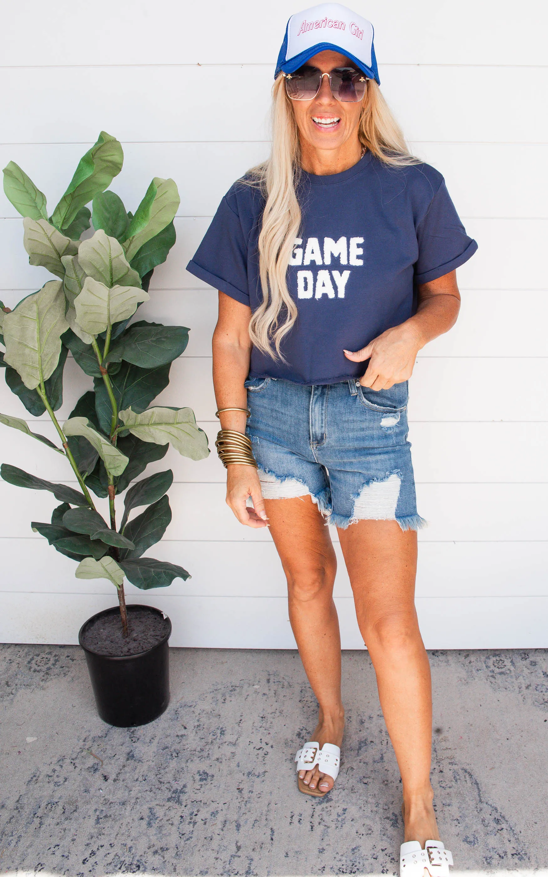 Game Day Flocking Terry T-Shirt - Final Sale