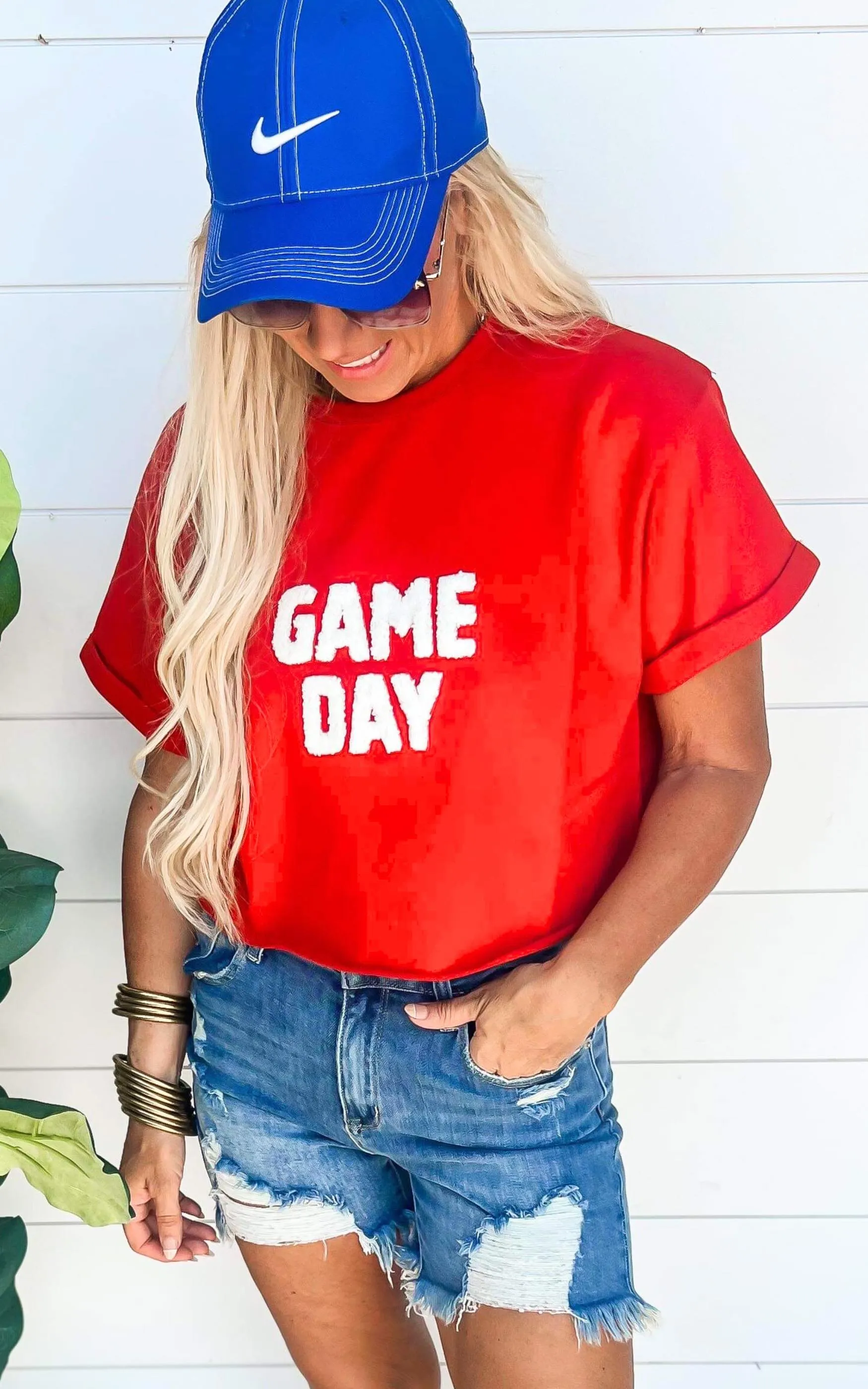 Game Day Flocking Terry T-Shirt - Final Sale