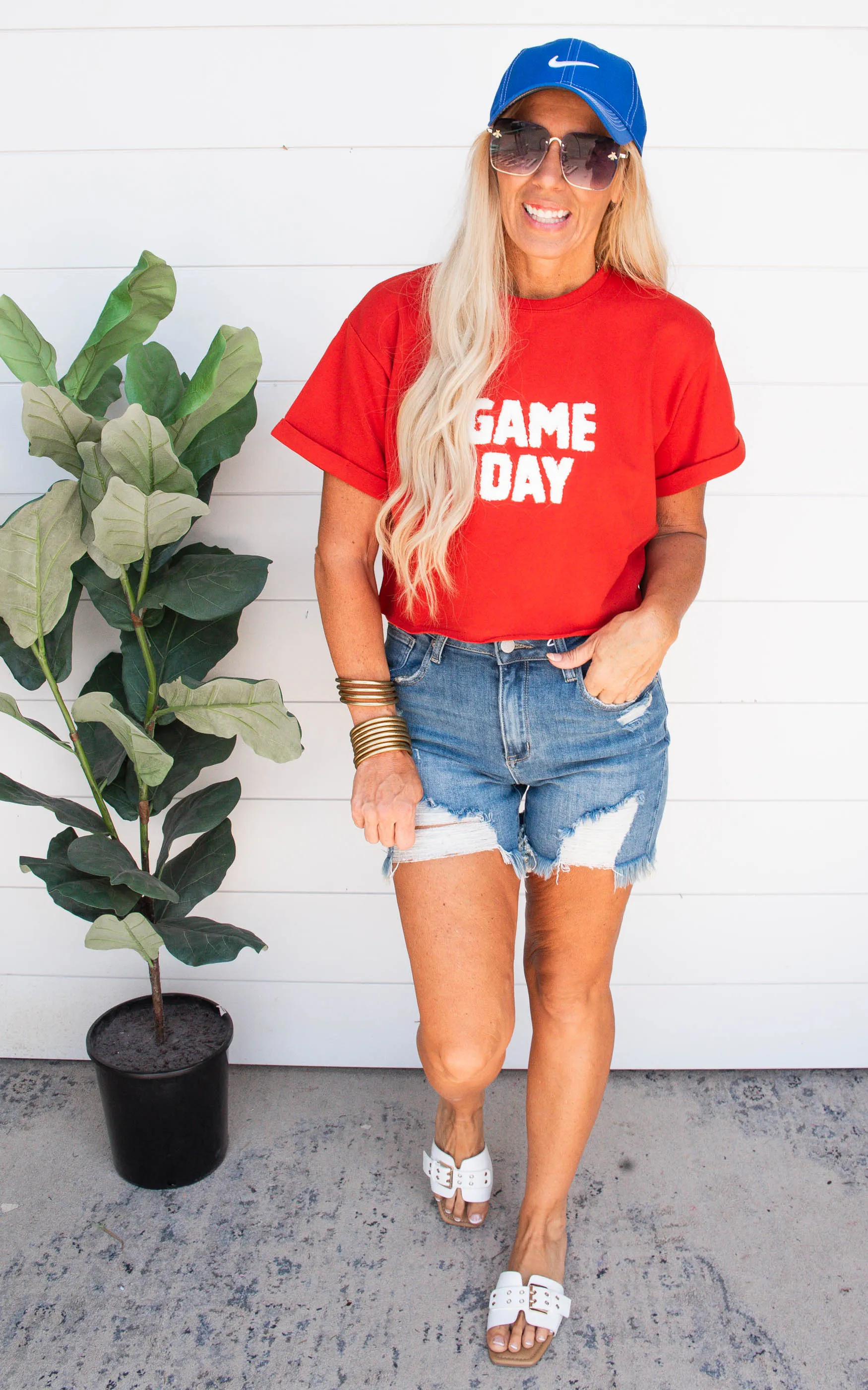 Game Day Flocking Terry T-Shirt - Final Sale