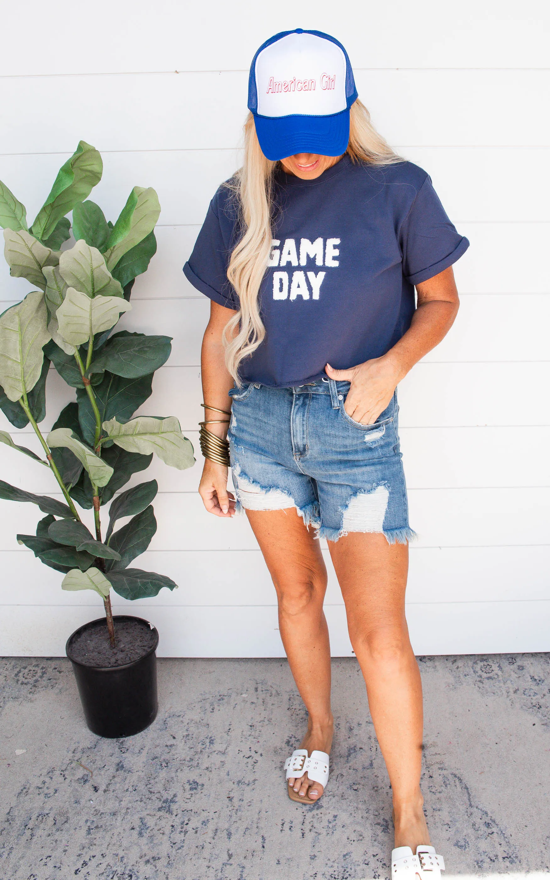 Game Day Flocking Terry T-Shirt - Final Sale