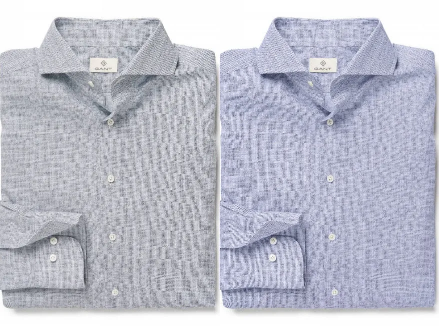 GANT DIAMOND G Men's Fitted City Micro Action Art Amalfi 384617 Size M $225 NWT