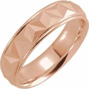 Geometric Band with Matte/Polished Finish 51992 - 3 mm - 6 mm