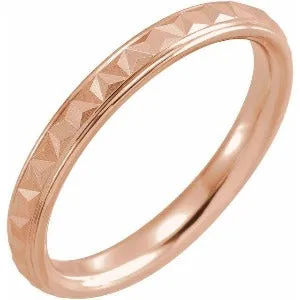 Geometric Band with Matte/Polished Finish 51992 - 3 mm - 6 mm