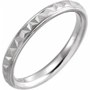 Geometric Band with Matte/Polished Finish 51992 - 3 mm - 6 mm