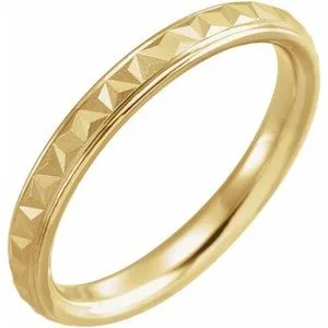 Geometric Band with Matte/Polished Finish 51992 - 3 mm - 6 mm