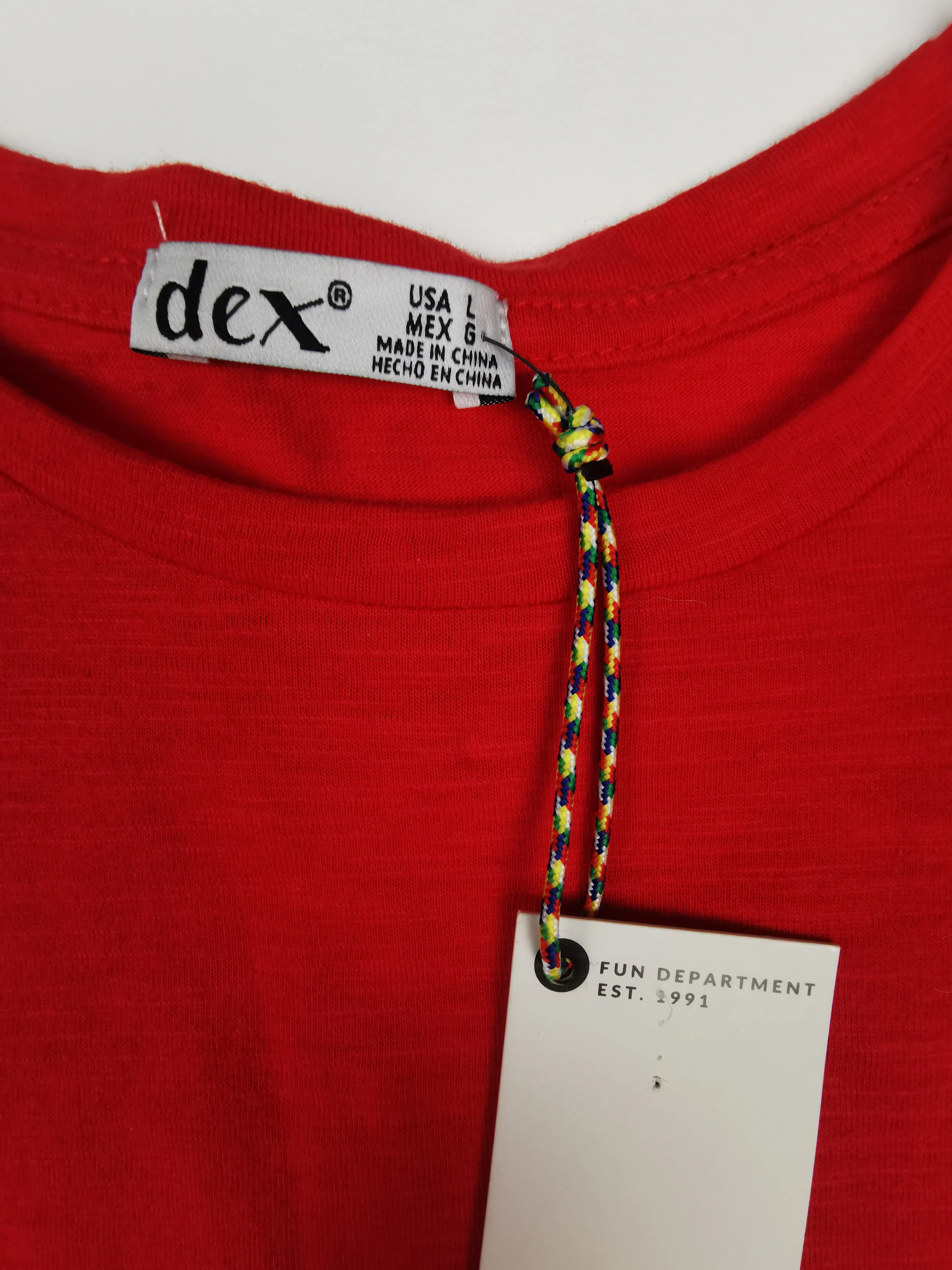 GIRL SIZE LARGE (12 YEARS) - DEX Kids, Soft / Ruffled T-shirt NWT B46