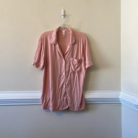 Gisele Relaxed top in Old Rose &amp; Ivory