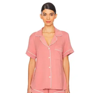 Gisele Relaxed top in Old Rose &amp; Ivory