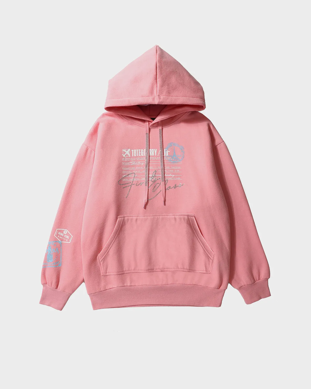 Globetrotter Tracksuit & Beanie Scarf Set in Pink